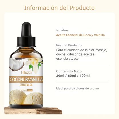 Aceite Esencial de Coco y Vainilla