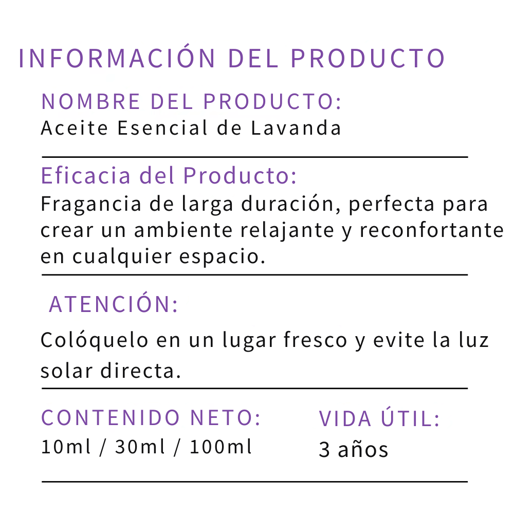 Aceite Esencial de Lavanda